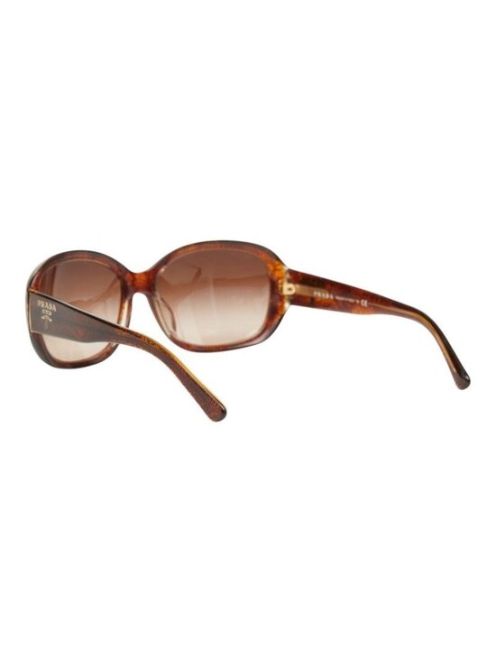 Prada Asian Fit Logo Square Sunglasses Brown Acetate 1- Eyewear main image 6
